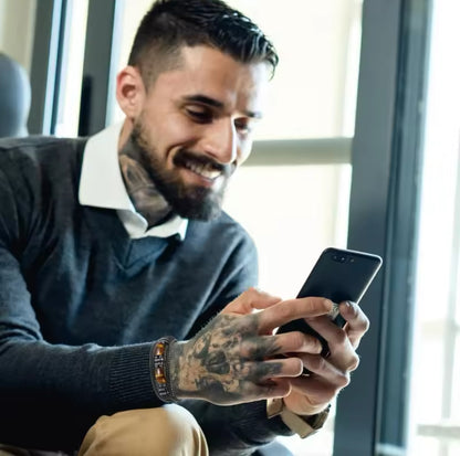 Handgemaakte Tijgeroog Armband voor Mannen – Bescherming en Kracht