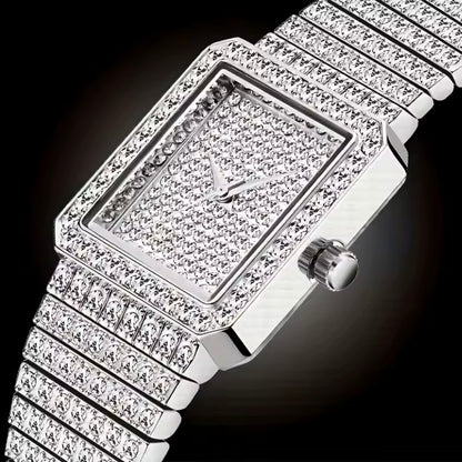 Diamond Women Horloge Goud - Luxe Dames Polshorloge Strass Armband