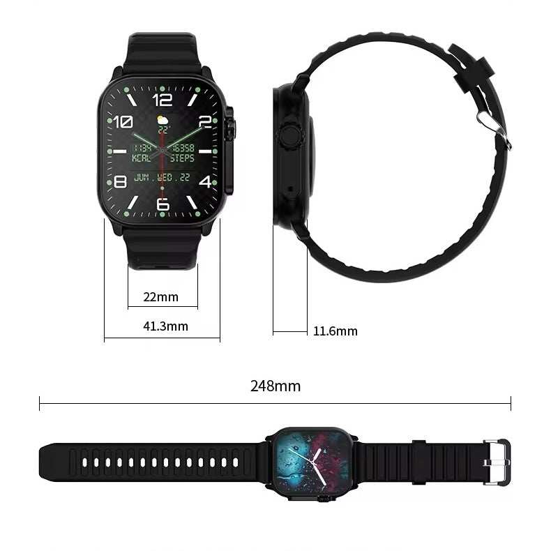 Smart Watch Heren 49Mm Serie 8 2.3" Amoled Scherm