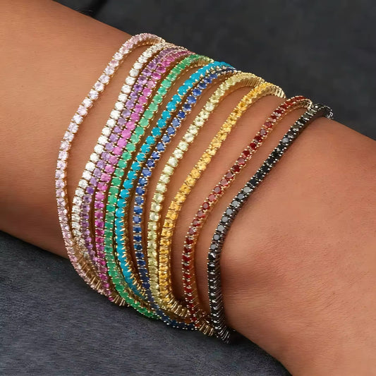 11-delige Set Mode Armbanden met Strass Steentjes