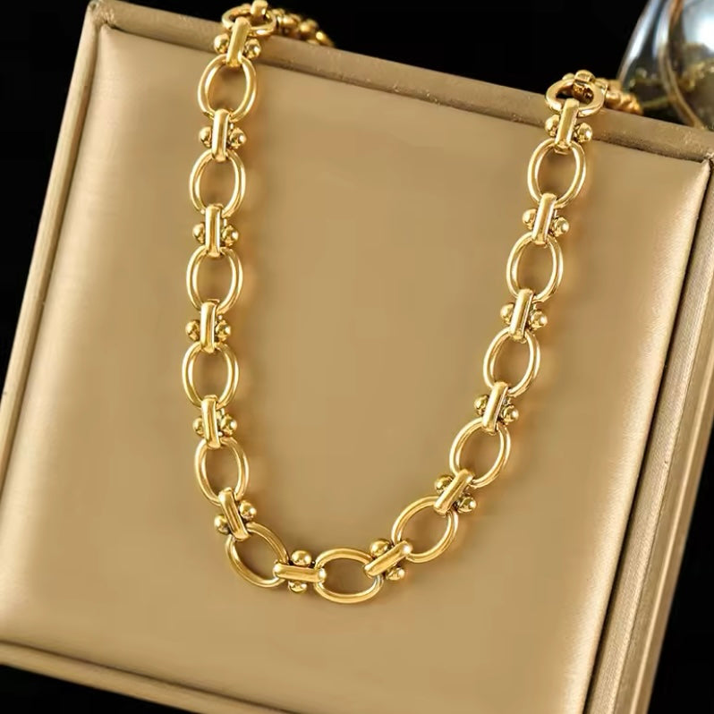 316L Ketting en Armband - Waterdichte 18K Vergulde