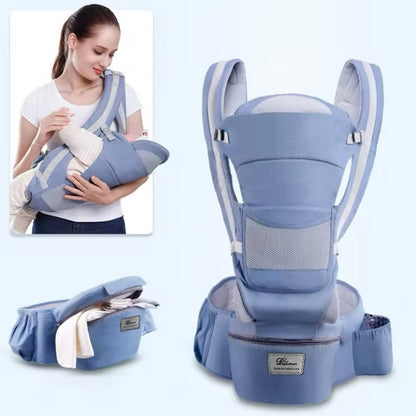 Ergonomische Draagzak voor Pasgeborenen - Baby Rugzak en Heupdrager voor Reizen