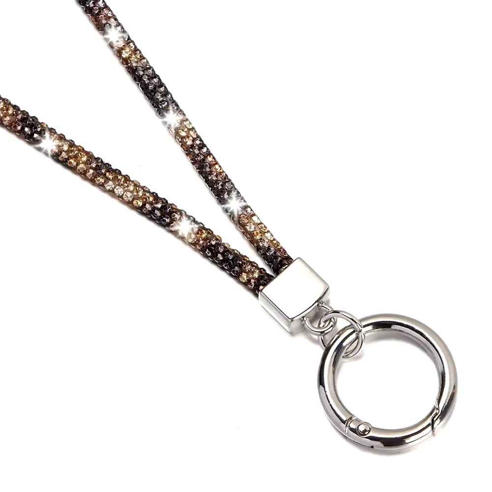 SecureGlitz™ Glitter Strass Lanyard - Veiligheids Diamant Kristallen Ketting voor Mobiel