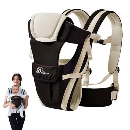 Beth Beer Ergonomische 4-in-1 Baby Draagzak - Comfortabel en Ademende Sling