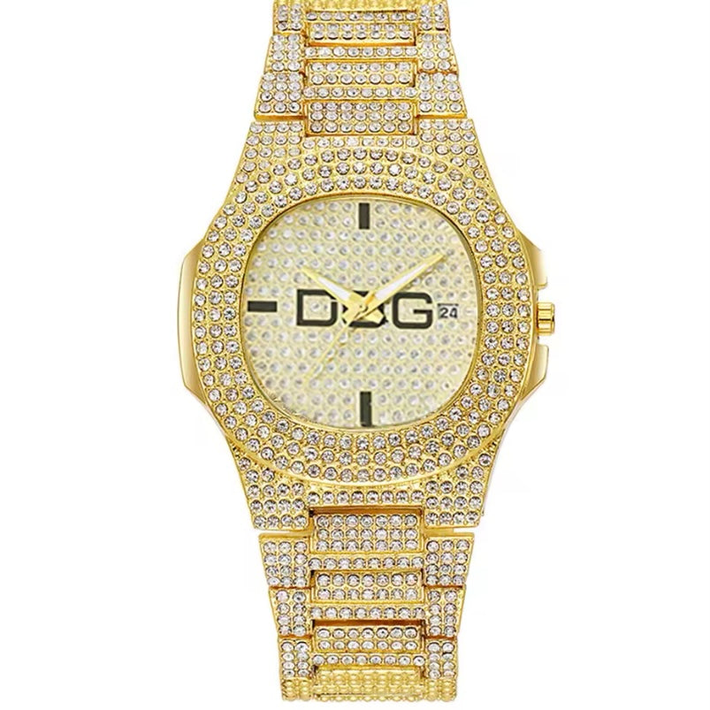 Horloge Luxe Rose Goud Diamanten