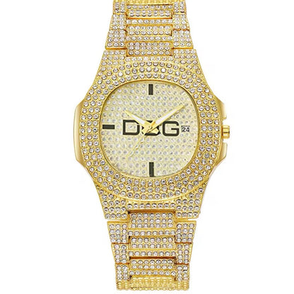 Horloge Luxe Rose Goud Diamanten