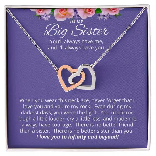 Valentijns Grote Zus Ketting - Perfect Geschenk van Kleine Zus