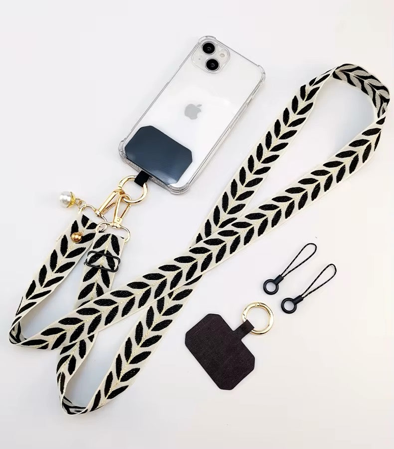 SaveThy™: Mobiele Telefoon Lanyard met Lange Crossbody Riem 60cm