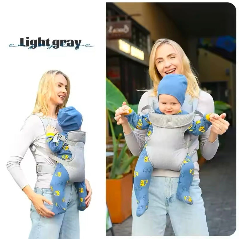 Babytas 4-in-1 Ergonomische Baby Draagzak met Heupzitje en Lendensteun