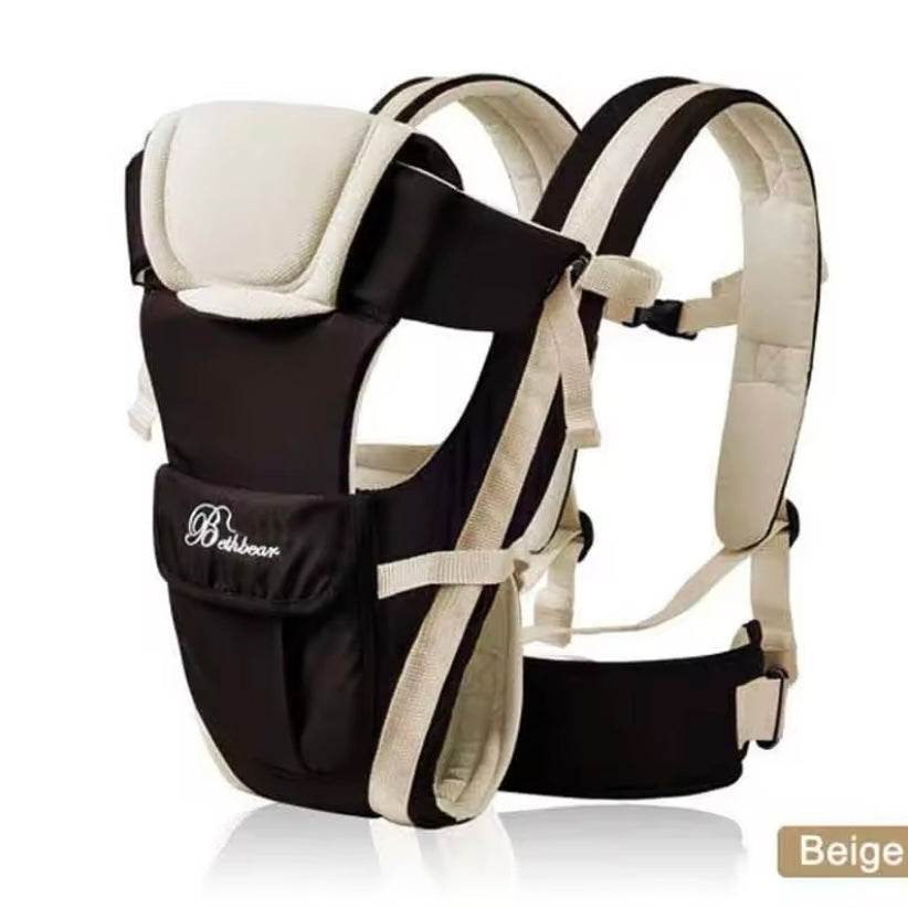 Beth Beer Ergonomische 4-in-1 Baby Draagzak - Comfortabel en Ademende Sling