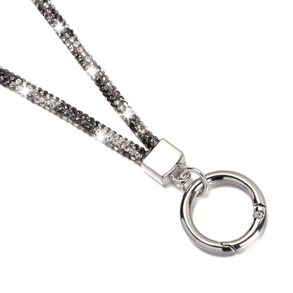 SecureGlitz™ Glitter Strass Lanyard - Veiligheids Diamant Kristallen Ketting voor Mobiel