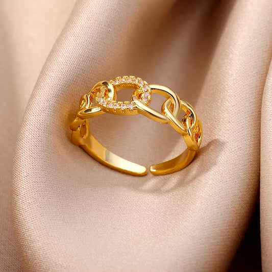 Loilee Goudkleurige Ringen Voor Vrouwen