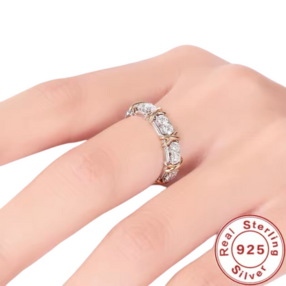 Luxe 925 Sterling Zilveren Ring met AAA Zircon