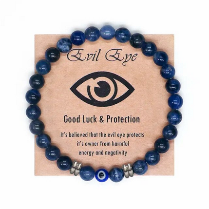 TigerEye D.Blue Guardian™ Amulette Bracelet Oeil de Tigre Turc